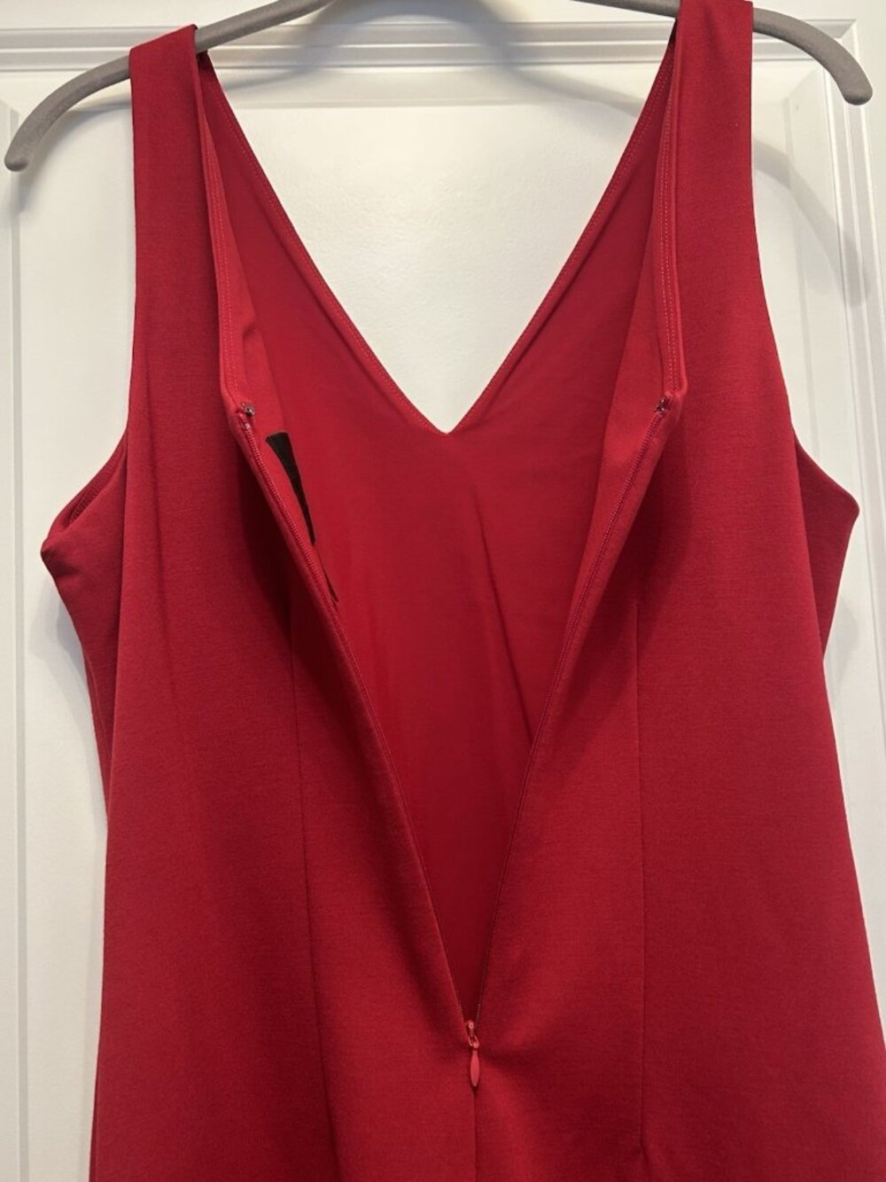 White House Black Market Aura Collection Red Sheath Dress Size 10 Graduation - Picture 11 of 13